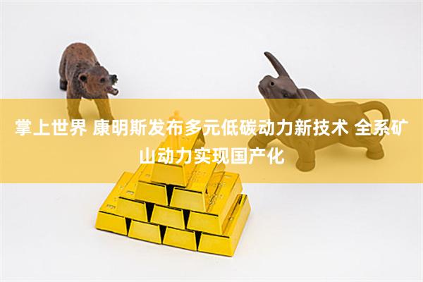 掌上世界 康明斯发布多元低碳动力新技术 全系矿山动力实现国产化
